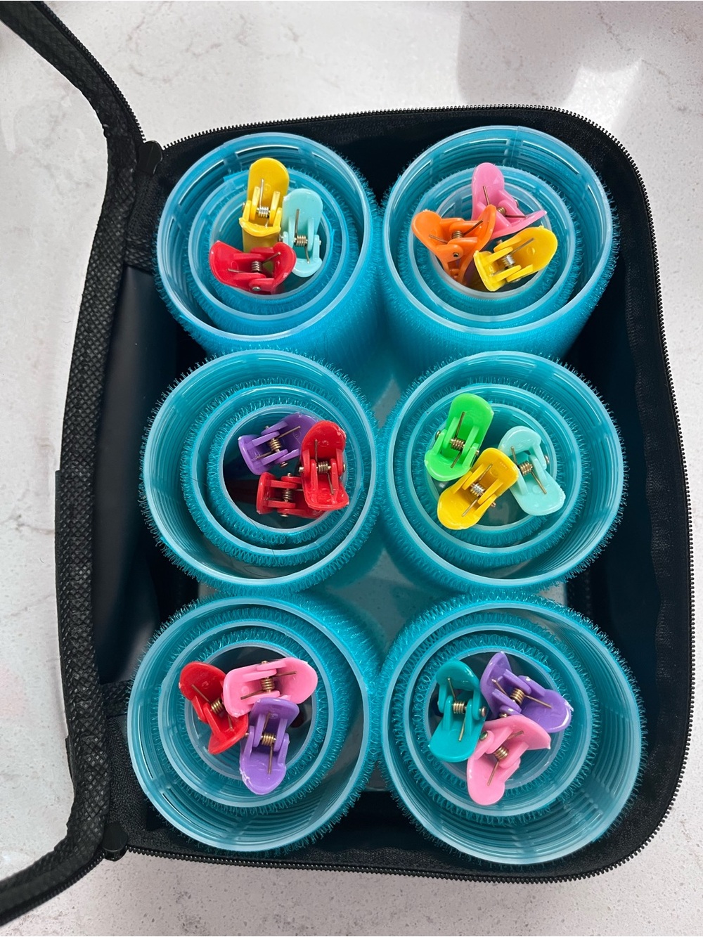 Set of 18 Rollers with Clips